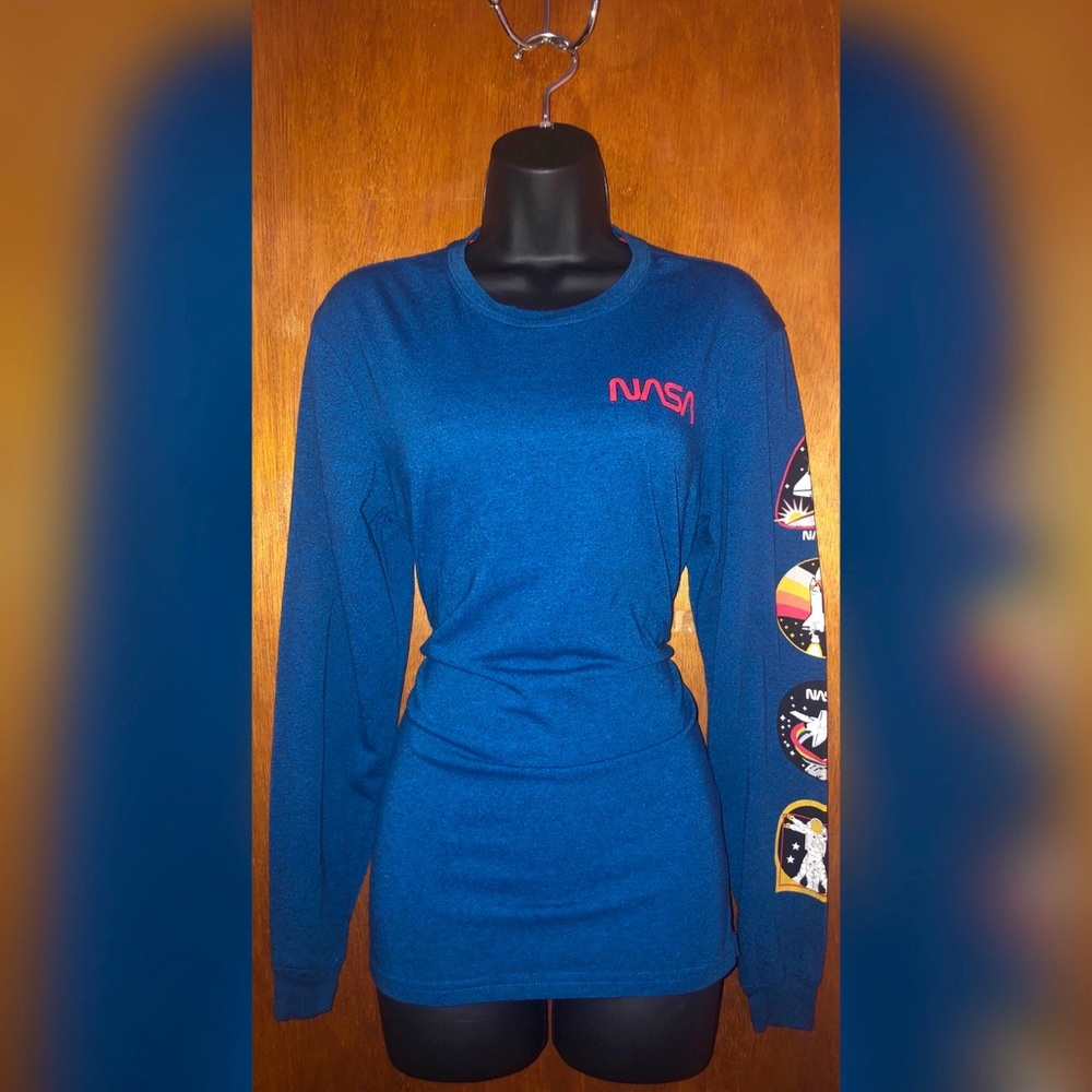 Dark blue NASA long-sleeve shirt